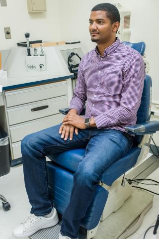 image tagged with guy, african-american, boy, sits, doctor's office, …;