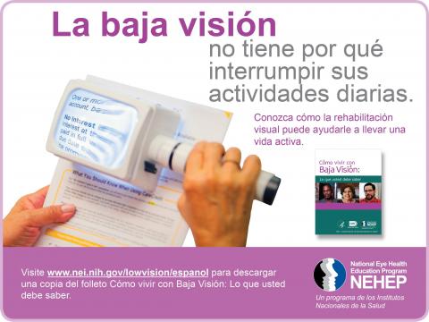 image tagged with national eye health education program, rehabilitation, screen reader, espanol, magnify, …;