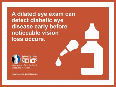 image tagged with vision, diabetic eye disease, nei, infographic, dilated, …;