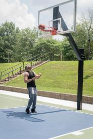 image tagged with shoot, glasses, basketball, shoots, physical activity, …;