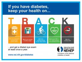 image tagged with infographic, national eye health education program, diabetes, dilated, nehep, …;