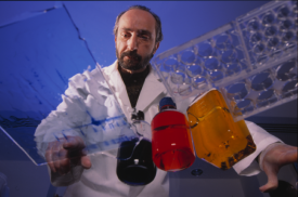 image tagged with scientist, lab coat, beaker, petri, measurement, …;