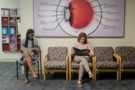 image tagged with millennial, african-american, patients, ladies, waiting room, …;