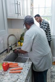 image tagged with sink, lemon, african-american, talk, vegetable, …;