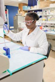 image tagged with african-american, internship, woman, aid, laboratory, …;
