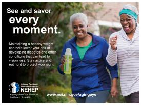 image tagged with physical activity, diabetes, national eye health education program, african-american, nei, …;