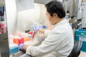 image tagged with fellowship, lab, gloves, container, asian-american, …;