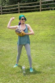 image tagged with exercising, throw, park, outdoors, field, …;