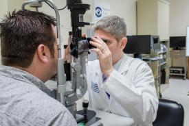 image tagged with eye exam, guys, patient, doctor's office, medical devices, …;
