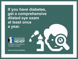 image tagged with dilated, diabetes, nehep, infographic, nih, …;