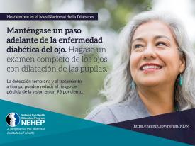 image tagged with national diabetes month, healthy vision, spanish, pupil, diabetes, …;